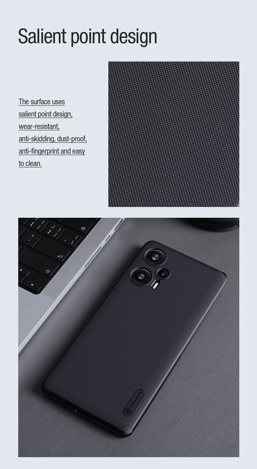 Чехол-крышка NILLKIN для Xiaomi Redmi Note 12 Turbo, Xiaomi Poco F5 (серия Frosted shield Pro Magnetic case)